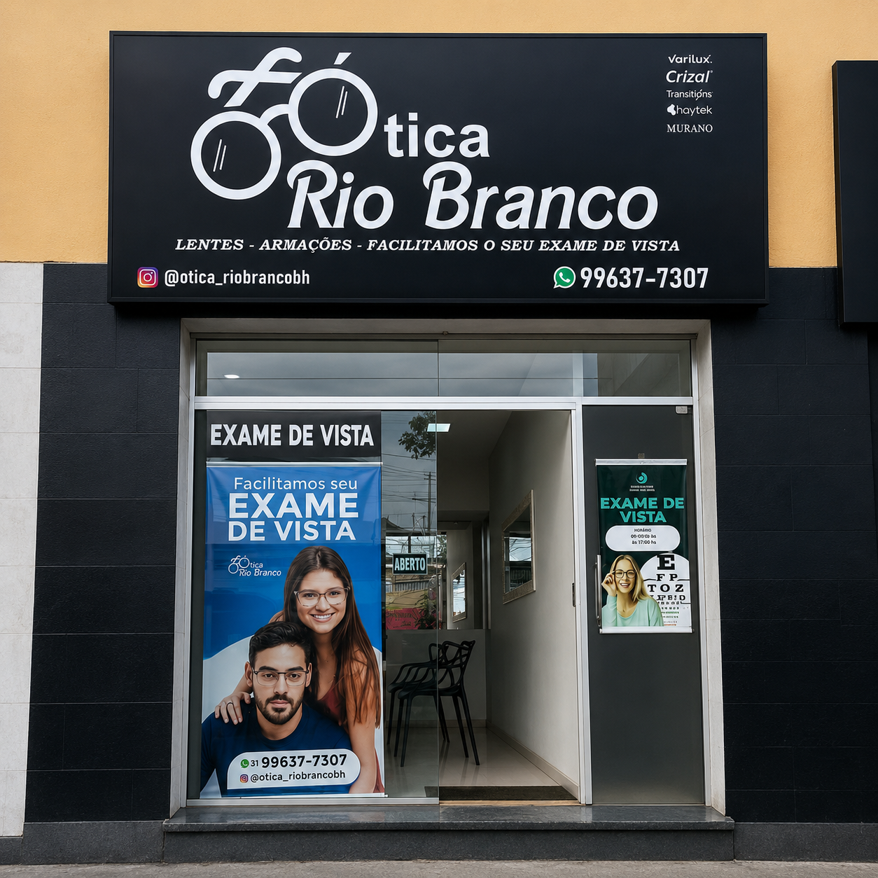 Fachada da Ótica Rio Branco